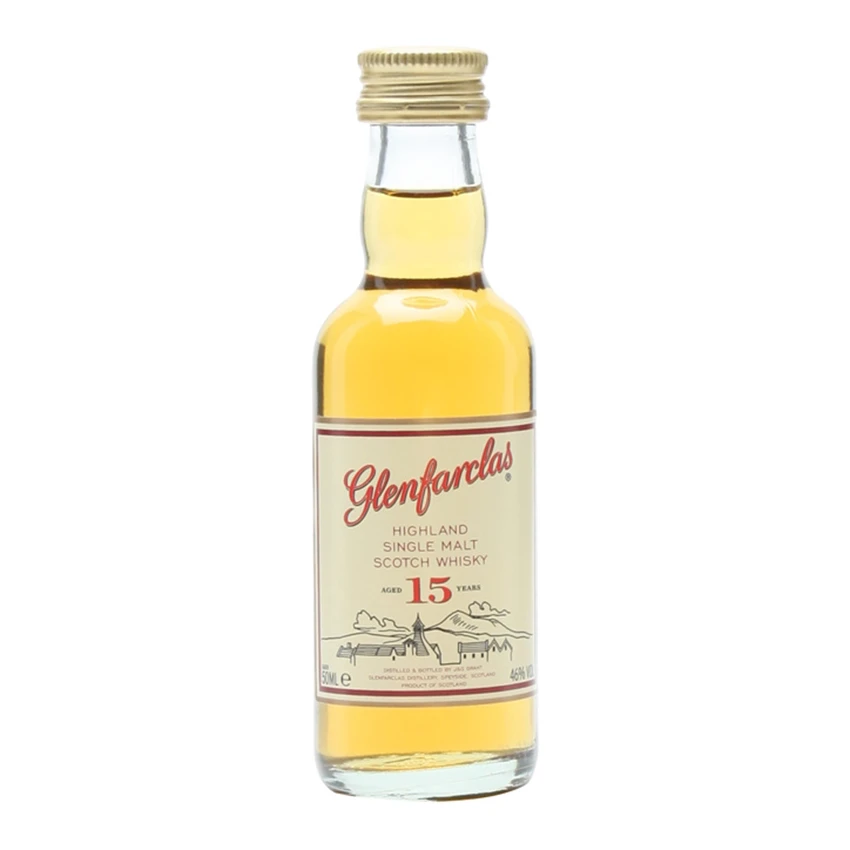 Glenfarclas 15yr OId Whisky Miniature 3 Glenfarclas 15yr OId Whisky Miniature